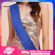 Party Sash Blank Solid Color Costume Accessory Fabric Bride Shoulder Strap Wedding Award Ceremony Sa