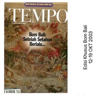 Majalah TEMPO Edisi Khusus Bom Bali
