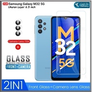 2IN1 Tempered Glass Package Samsung A03s A42 5G/ M32 5G/ M42 5G Anti-Scratch Glass Free camera IN RO