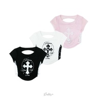 DADDY | Virgin Mary Lace top Super Cute crop T-Shirt crop top cute top