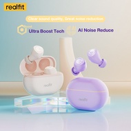 Realfit F4มินิหูฟังเอียบัดไร้สายเบสหนัก HIFI 40dB หูฟังบลูทูธแอคทีฟตัดเสียงรบกวนสำหรับ Realme Xiaomi