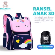 Dream Bags Unicorn Children's Bag Import DB 160942 Elementary School Size Girls' Bags - Children's B