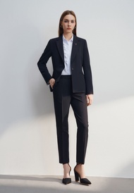 กางเกงสูทสำหรับผู้หญิง Cigarette Shape - black