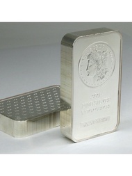 Free Shipping 1 Piece No Magnetic 5 OZ Silver Plated USA Badge Vacuum Sealed Packing Collectible Bar