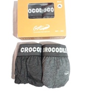 11.11 ️[2 pcs] Crocodile Men's Underwear / 1 Box CD Brief Brown Box|SQ4