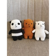 Hand-made crochet We Bare Bears