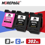 Morepage 302XL Hp 302 XL Ink Cartridge Untuk Pencetak Hp Deskjet 2130 Envy 4520 Officejet 4650 Deskj