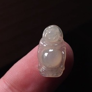 冰種翡翠佛公彌勒佛項鍊 | 天然緬甸玉翡翠A貨 | 送禮