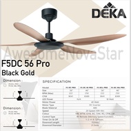 Deka Kronos F5DC Pro 56” / 46” K6 56" 42" Remote Control DC Motor Ceiling Fan / Kipas Siling