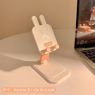 Cute Rabbit Ear Desktop Mobile Phone Holder Foldable Portable Portable Mobile Phone Holder Student W