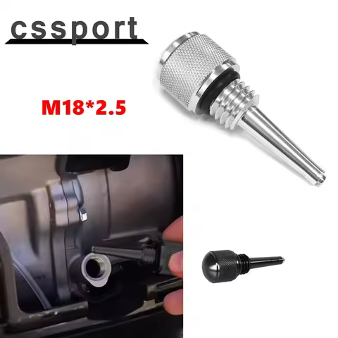 55201 Magnetic Oil Dipstick Aluminum M18*2.5 for Inverter Generators Silver/Black for WEN 56125i 562