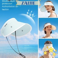 ZAIJIE24 Empty Top Hat, Wide Brim UV-proof UV Sunshade Hat,  Strong Shading Sunhat