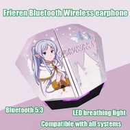 Frieren Bluetooth Wireless Earphones Anime Character Design HiFi Stereo Sound Magnetic Earbuds Noise