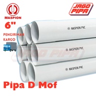 Maspion Pipa D 6 Inch Putih MOF PVC 4 Meter Paralon 6" PUTIH