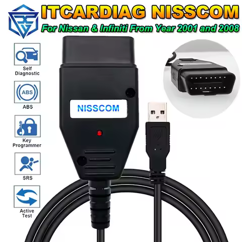 2026 ITCARDIAG NISSCOM for Nissan & Infiniti Self Diagnostic Tool for Key Immobiliser Speed Test Log