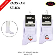 SELICA SPD 5340 WHITE Long School Socks 24-26 cm / Middle School Socks 5340P