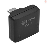 BOYA  OA-1  Mini Audio Adapter with 3.5mm TRS Microphone Port Type-C Charging Port Replacement for DJI OSMO Action   Came-1106
