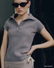 DAILY SQUAD เสื้อ Pleat polo โปโลพลีทนิตติ้ง ทอเอกลักษณ์