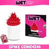 [ SPIKE CONDOM ] WET STORE Extra Big Head Spike Condom Crystal Spike Condom Latex Kondom Berduri Dot