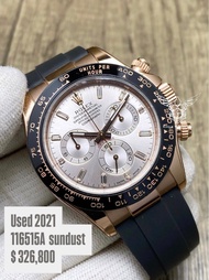 Rolex Daytona 116515A 🌅 玫瑰金 日亮金面 膠帶 方石💎 116515   2021年 95%新✨
