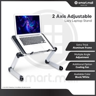 🆂🅼🅰🆁🆃🅼🅰🅻🅻 Foldable Adjustable Aluminum Alloy Bracket Laptop Table Laptop Stand Lazy Table - NFO023