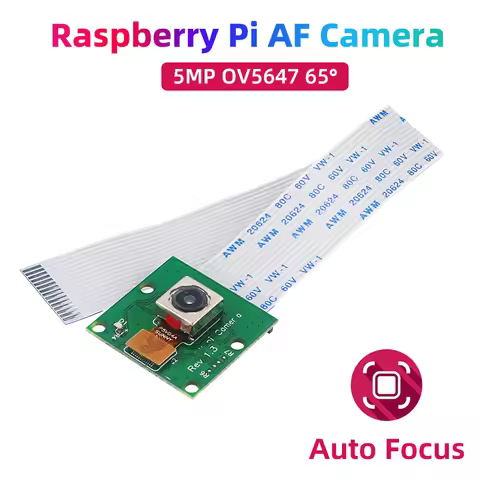 Raspberry Pi AF Camera 5MP OV5647 Auto Focus 65° 15Pin Interface Camera Module for RPi 5 4B 3B+ 3B Z