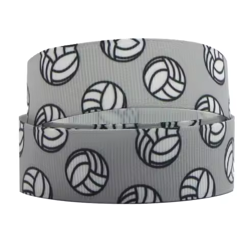 5 Yards Multi Size Sport Series Baseball Football Basketball Printed Grosgrain Ribbon DIY Bowknot Gi