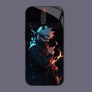 HW-19 Kakashi Anime Glass KACA Casing for OPPO Reno A9X A9 A5 2F F11 2Z 2019 2020 Pro
