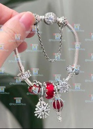 新款 飾品 Pandora潘多拉福袋熱氣球吊墜紅色系手鏈套裝 925銀 情0 認準hkpowerbuy.賣家 禮物