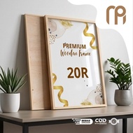 20R Wooden Photo Frame 20R Wooden FrameFrame Foto 50.8 x 60.96 cm Natural Pine Wood Frame