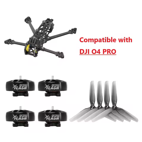 FlyFishRC Atlas 4 O4 PRO LR FPV Deadcat Frame Kit Flash 1804 Brushless motor HQ T4x2x3 propeller Bun