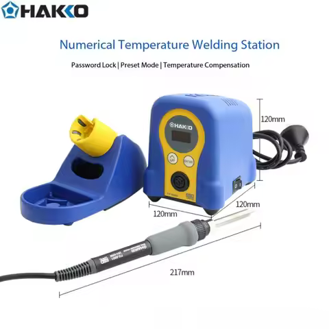 HAKKO FX 888DX Soldering Station Lead Free Digital Welding Tool ESD Safe PCB Repair Fit T12 Solderin