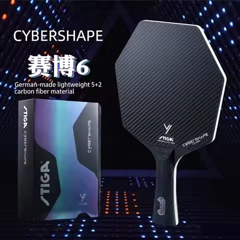 2026 STIGA Professional Cybershape Carbon Table Tennis Blade Moregold 6 Gold Standard Racket 5Wood+2
