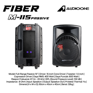 Speaker Aktif Pasif 15 Inch AUDIO ONE M 115 Box Fiber Usb Bluetooth Original Bergaransi I DM
