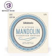 D'Addario EJ73 Phosphor Bronze Mandolin Strings, Light, 10-38 Gauge