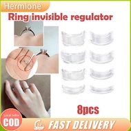 Ring Fitter 8 Sizes/Set Ring Size Adjuster Invisible Clear Ring Sizer Ring Adjuster for Loose Ring R