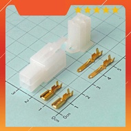 [5 Pieces]- 2.8mm 4-Pin Motorcycle Connector Set with Wire Stapler IoT Maker 90 IoT Maker 90