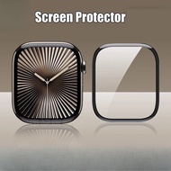 Curved Black Edge Tempered Glass For Apple Watch Series Ultra 11 10 9 8 7 S6 5 4 3 2 1 SE SE2 SE3 Gl