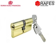 Door Cylinder Lock Door Cylinder Lock - Lock 8 cm Gold Gold Brass RAFES SL 6563