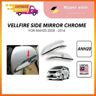 Toyota Vellfire accessories ANH20 2008-2014 side mirror chrome liner cover vellfire car accessories