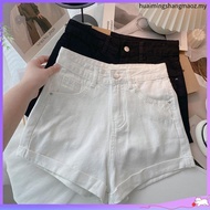 VELIN S-5XL Plus Size Denim Shorts Women Korean High Wasit Pants Plain Casual Jeans