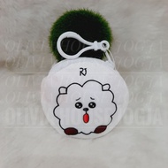 BT21 RJ Mini Fur Pouch BT21 RJ Mini Coin Purse BT21 Wallet