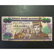 Brunei Old Banknote Commemorative 25 Dollars A1 Prefix -  The 25th Anniversary Of The Accession of S