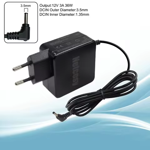 12V 3A 36W 3.5x1.35mm AC Adapter Power Supply Charger For Chuwi CoreBook Pro 13/Teclast F5R/X4/X11/F
