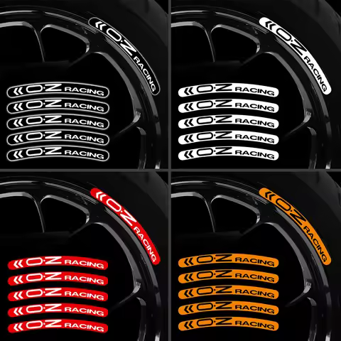 For OZ Racing Motorbike Bike Rim Reflective Waterproof Stickers Motorcycle Wheel Hub Stripe Tape Dec