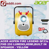 ACER AOPEN FIRE LEGEND QF23s PROJECTOR (LCD/FHD 1080PBUILD IN SPEAKERS)