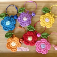 Handmade Crochet flower keychain bag Charm Children day Teacher’s Day Graduation Gift Door gift Christmas present