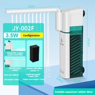 TOPOP Filter Pump 6 Functions Aquarium Submersible Pump 3.5W/6W/8W/12W with Rain Bar Bottom Suction