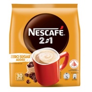 Nescafe 2 in 1 Zero Sugar Added 30 x 8.5 g