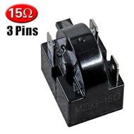 3 Pins 15 Ohms Refrigerator Ptc Starter Relay Black/compressor Relay